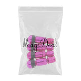 Maxbell 4 Pcs Car Tubeless Wheel Dust Caps Tire Valve Stems Purple + Black