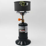 Maxbell Brass Camping Bottle Up Propane Stove for Flat Gas Tank