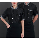 Maxbell Lifelike Jeans Design Chef Coat Chefs Jacket Breathable 4XL