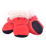 Maxbell 4 pcs/lot S/M/L/XL Pet Dog Shoes / Puppy Booties Rubber Anti Slip Waterproof S Orange