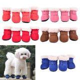 Maxbell 4 pcs/lot S/M/L/XL Pet Dog Shoes / Puppy Booties Rubber Anti Slip Waterproof XL Orange