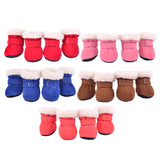 Maxbell 4 pcs/lot S/M/L/XL Pet Dog Shoes / Puppy Booties Rubber Anti Slip Waterproof XL Orange