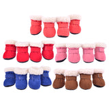 Maxbell 4 pcs/lot S/M/L/XL Pet Dog Shoes / Puppy Booties Rubber Anti Slip Waterproof XL Orange