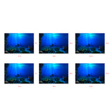 Maxbell Fish Tank Single-sided Adhesive Background Sticker Marine  61x30cm