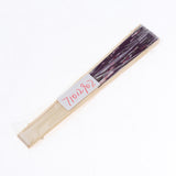 Maxbell Japanese Hand Fan Vintage Bamboo Silk Fabric Folding Handheld Fan Purple