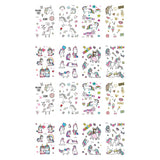 Maxbell 16pcs Animal Horse Temporary Tattoos Kids Body Transfer Stickers Decals Set