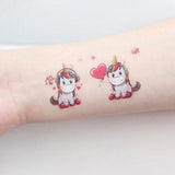 Maxbell 16pcs Animal Horse Temporary Tattoos Kids Body Transfer Stickers Decals Set