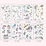 Maxbell 16pcs Animal Horse Temporary Tattoos Kids Body Transfer Stickers Decals Set