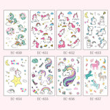 Maxbell 16pcs Animal Horse Temporary Tattoos Kids Body Transfer Stickers Decals Set