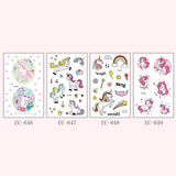 Maxbell 16pcs Animal Horse Temporary Tattoos Kids Body Transfer Stickers Decals Set