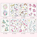 Maxbell 10pcs Animal Horse Temporary Tattoos Kids Body Transfer Stickers Decals Set