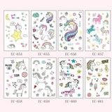 Maxbell 10pcs Animal Horse Temporary Tattoos Kids Body Transfer Stickers Decals Set