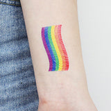 Maxbell 20pcs Rainbow Temporary Tattoos Water Transfer Makeup Body Stickers Decals