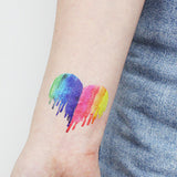 Maxbell 20pcs Rainbow Temporary Tattoos Water Transfer Makeup Body Stickers Decals