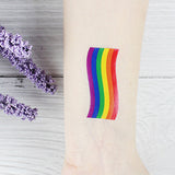 Maxbell 20pcs Rainbow Temporary Tattoos Water Transfer Makeup Body Stickers Decals