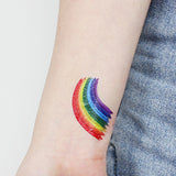 Maxbell 20pcs Rainbow Temporary Tattoos Water Transfer Makeup Body Stickers Decals