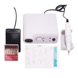 Maxbell Electric Nail Drill File Machine Kit Manicure Nail Polisher Drill Bits Set White