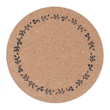 Maxbell Wood Coaster Round Table Mat Placemat Tableware For Home Kitchen Flower Lace
