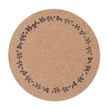 Maxbell Wood Coaster Round Table Mat Placemat Tableware For Home Kitchen Flower Lace