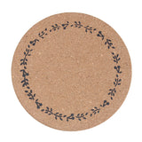 Maxbell Wood Coaster Round Table Mat Placemat Tableware For Home Kitchen Flower Lace