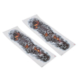 Maxbell 2Pcs Realistic 3D Waterproof Tattoo Arm Sleeves Stickers for Men Women 064