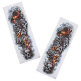 Maxbell 2Pcs Realistic 3D Waterproof Tattoo Arm Sleeves Stickers for Men Women 064