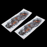 Maxbell 2Pcs Realistic 3D Waterproof Tattoo Arm Sleeves Stickers for Men Women 064