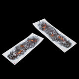 Maxbell 2Pcs Realistic 3D Waterproof Tattoo Arm Sleeves Stickers for Men Women 064