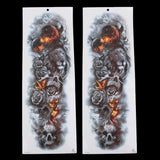 Maxbell 2Pcs Realistic 3D Waterproof Tattoo Arm Sleeves Stickers for Men Women 064