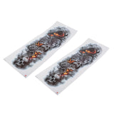 Maxbell 2Pcs Realistic 3D Waterproof Tattoo Arm Sleeves Stickers for Men Women 064