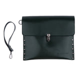Maxbell Genuine Leather Hair Scissors Bag Shear Case Barber Tool Holster Pouch Green