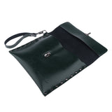 Maxbell Genuine Leather Hair Scissors Bag Shear Case Barber Tool Holster Pouch Green