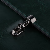 Maxbell Genuine Leather Hair Scissors Bag Shear Case Barber Tool Holster Pouch Green