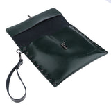 Maxbell Genuine Leather Hair Scissors Bag Shear Case Barber Tool Holster Pouch Green