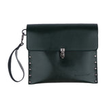Maxbell Genuine Leather Hair Scissors Bag Shear Case Barber Tool Holster Pouch Green
