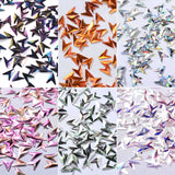 Maxbell 6 Box DIY Nail Art Glitter DIY Tips Shiny 3D Nails Rhinestones 3D Fish Scale