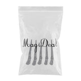 Maxbell 5pcs Salon Hair Clips Barber Hairdressing Sectioning Clamps Hairpins Gray