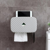 Maxbell Nail Free Trackless Wall Plastic Bathroom Tissue Paper Holder Box White