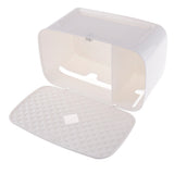 Maxbell Nail Free Trackless Wall Plastic Bathroom Tissue Paper Holder Box White