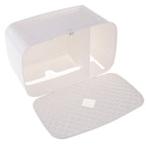 Maxbell Nail Free Trackless Wall Plastic Bathroom Tissue Paper Holder Box White