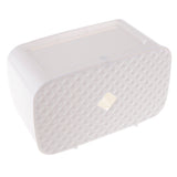 Maxbell Nail Free Trackless Wall Plastic Bathroom Tissue Paper Holder Box White