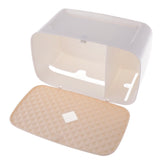Maxbell Nail Free Trackless Wall Plastic Bathroom Tissue Paper Holder Box Almond