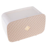 Maxbell Nail Free Trackless Wall Plastic Bathroom Tissue Paper Holder Box Almond