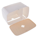 Maxbell Nail Free Trackless Wall Plastic Bathroom Tissue Paper Holder Box Almond
