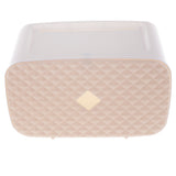 Maxbell Nail Free Trackless Wall Plastic Bathroom Tissue Paper Holder Box Almond