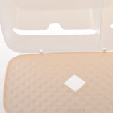 Maxbell Nail Free Trackless Wall Plastic Bathroom Tissue Paper Holder Box Almond