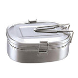 Maxbell Stainless Steel Food Container Salads Bento Lunch Box Double medium