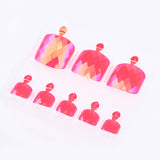 Maxbell 24x Adhesive False Toenail Full Cover Stickers Nails Art Tips  NDK-LJXC-07