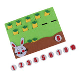 Maxbell Number Matching Teaching Aids Math Game Educational Toys Rabbit eat radishes