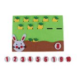 Maxbell Number Matching Teaching Aids Math Game Educational Toys Rabbit eat radishes